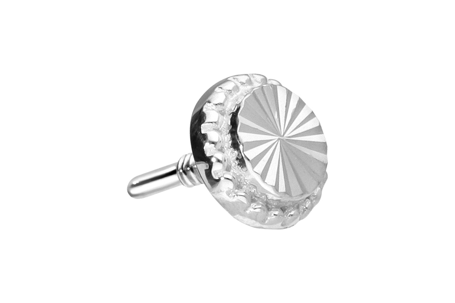 14 Karat Gold Schraubaufsatz mit Außengewinde DISC von Piercingline